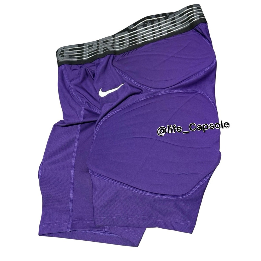 Mens XL Nike Pro Hyperstrong Compression Shorts PE Padded 881966-504 Purple NWT